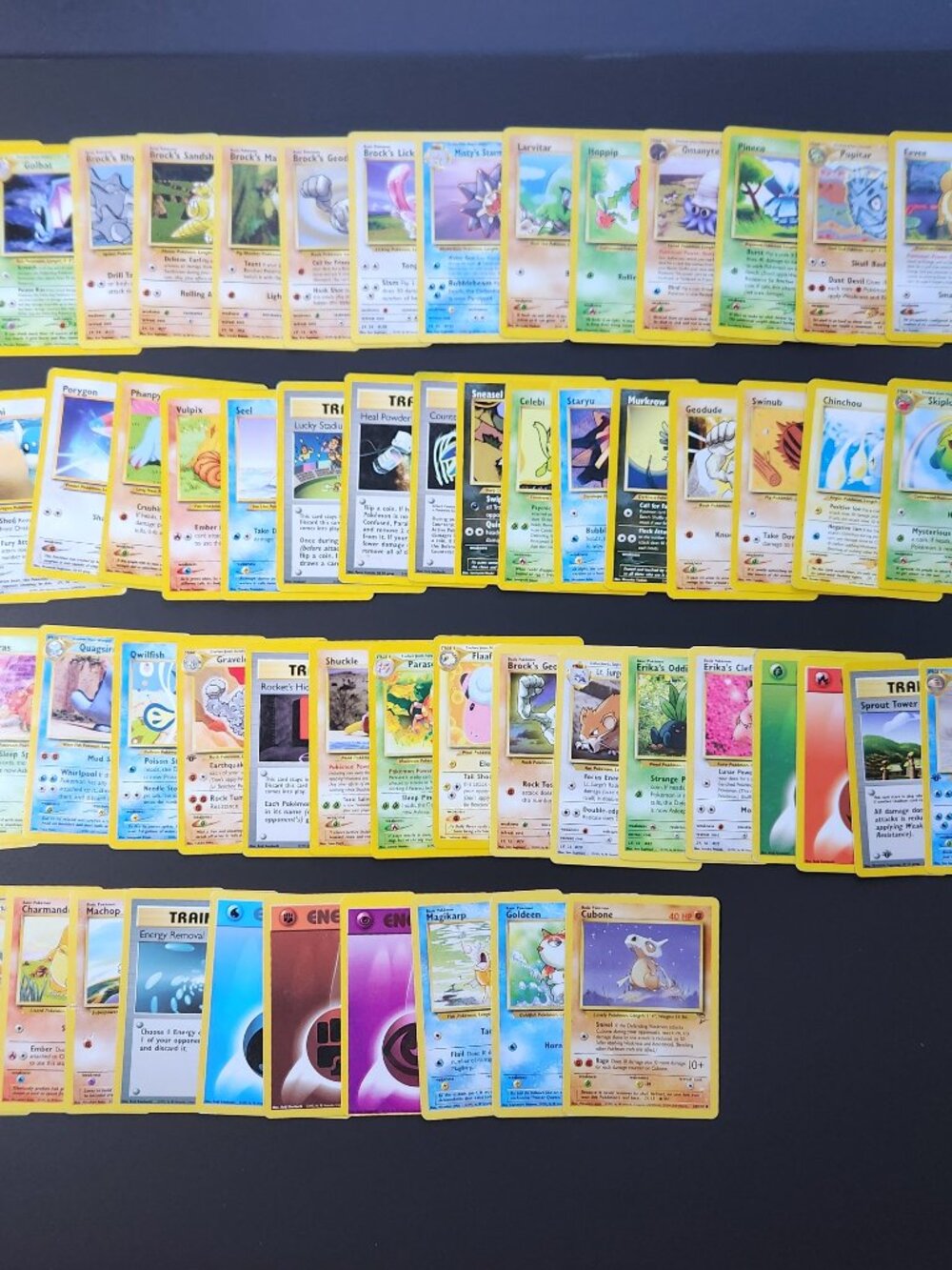 Pokemon Vintage Card Lot WOTC Neo Genesis Discovery Revelation Gym 60 Card Set